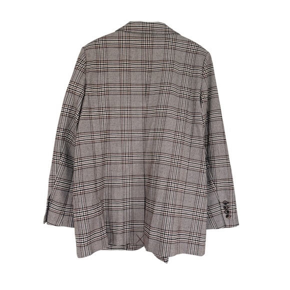 TANYA TAYLOR Lewis Plaid Fringe Trim Blazer NEW - Picture 3 of 14